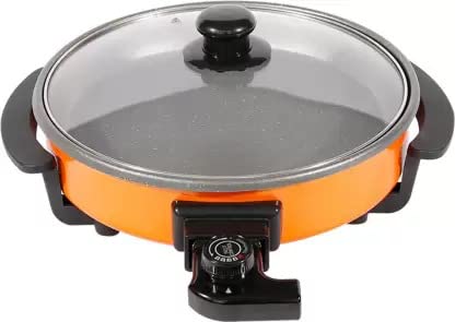 Skyline 1500W Non Stick Electric Multipurpose Electric Pizza Pan Maker with Unbreakable Lid, 36 cm