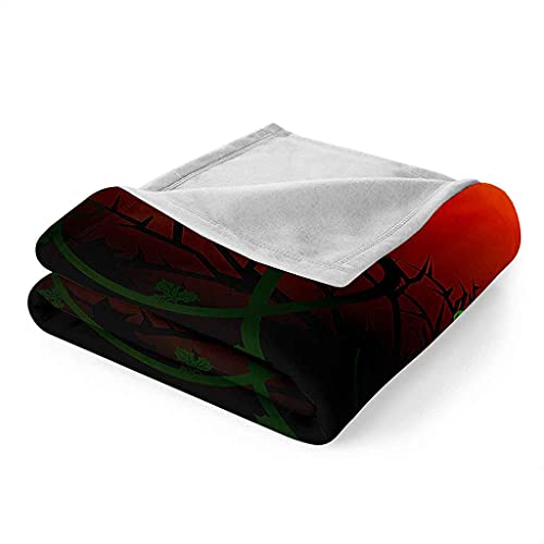 Couverture polaire d'Halloween entretien facile contre le froid hivernal - 7