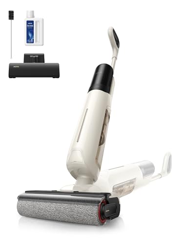 MOVA K30 SE Wet Dry Vacuum Cleaner, 180° Lie-Flat Reach Smart Vacuum Mop, 0 in Dual-Edge Cleaning, one-press self-cleaning, Lightweight, Powerful 18000Pa Suction Floor Cleaner for Hard Floors Pet Hair