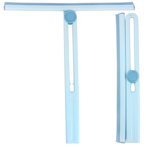 Rasqueta Limpiacristales Ducha, Limpia Mamparas Ducha Cristal Giratorio 180°, Limpiacristales Plegable, Rasurador de Ventanapara Baño Cristal Puerta de Ducha Espejo (28 cm)