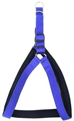 DYS Pets Dog Harness 1 inch Royal Blue, Black Padded Dog Body Harness with Adjustable Chest Size, Best for Walking, Heavy Duty Dog Standard Harness (Medium, Blue, Black) (B09BR6CKSX) Amazon Price History, Amazon Price Tracker