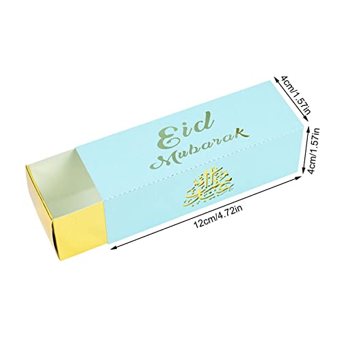 windyday 10 STÜCKE Eid Mubarak Pralinenschachtel,Snack-Zucker-Schokoladen-Tasche | Schokoladen-Geschenkboxen für… – Bild 5