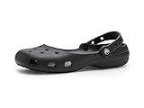 Crocs Klassische Ballettschuhe für Damen, Schwarz, 9