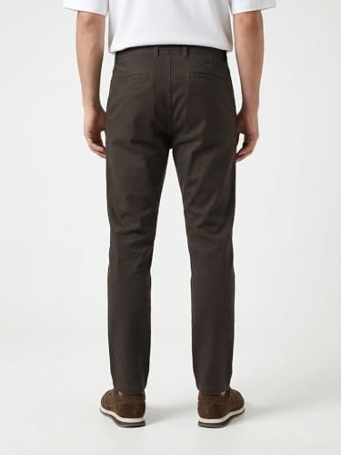 Image of Nobero Chino Pants for Men | Oversized Fit | Multiple Pockets | Elasticated Waist | Casual & Utility Wear