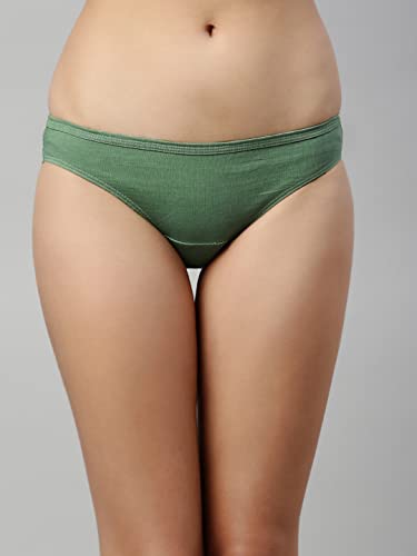 Enamor Women's Cotton Bikini Underwear Panties - Pack Of 3, Full Coverage, Stain Release Technology #TOP7