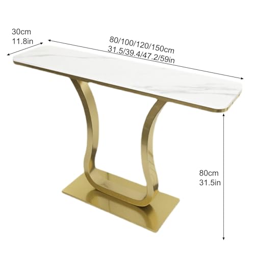 Mesa de consola para sofá moderna y alargada para pasillo o entrada de casa 3