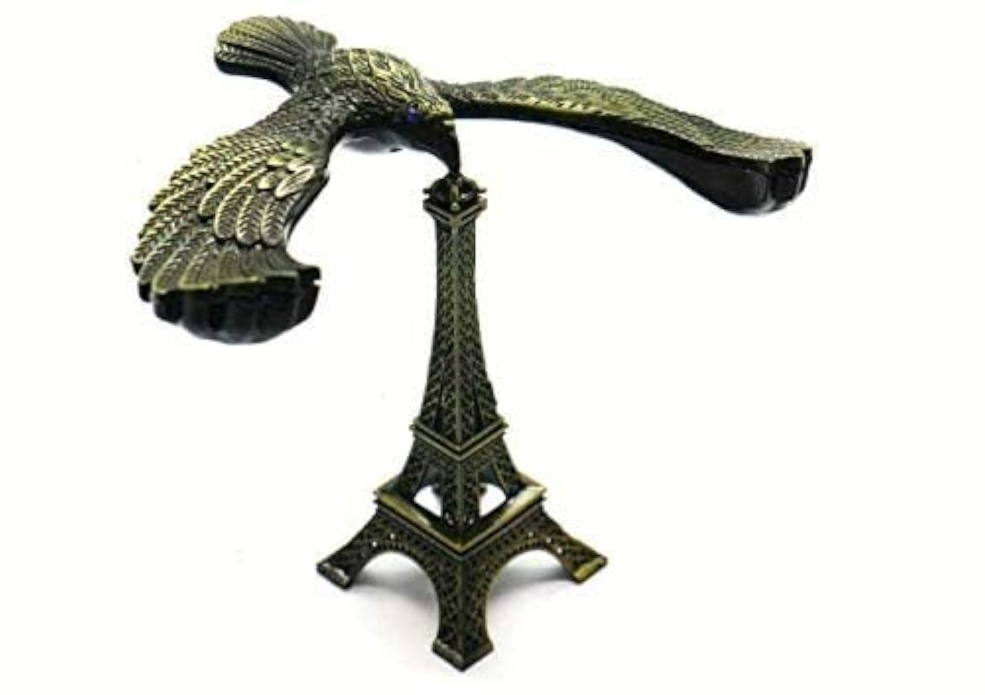 Metal Balance Bird & Eiffel Tower Tabletop Decoration