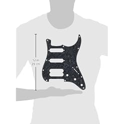 Fender Standard Stratocaster® (11 Hole) Pickguard H/S/S – 4-ply, black pearl - Les Beatles, Paul McCartney, John Lennon, RIngo Starr, George Harrison Fender Standard Stratocaster® (11 Hole) Pickguard H/S/S - 4-ply, black pearl – Image 2