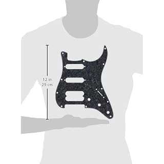 Fender Standard Stratocaster® (11 Hole) Pickguard H/S/S – 4-ply, black pearl - Les Beatles, Paul McCartney, John Lennon, RIngo Starr, George Harrison Fender Standard Stratocaster® (11 Hole) Pickguard H/S/S - 4-ply, black pearl – Image 2