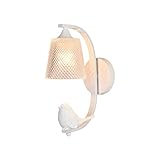 DSFEN Wall Sconce Nordic White Resin Bird Wall Lights, Simple and Modern Bedside Lamp, Children's Room, Bedroom, Living Room, Creative Bird, Staircase Aisle, Led Wall Lamp,White
