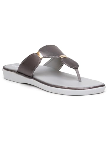 Image of Women's Elevate Comfort Flat Sandals Cushioned Adjustable & Stylish Slip-Resistant Design For Girls /Ladies