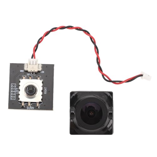 1200TVL FPV Camera, 2.1mm 125 Degree Wide Angle Lens for FPV Flight, DC 5-35V FPV Camera for Quadcopter Drone, FOV, NTSC PAL Switchable