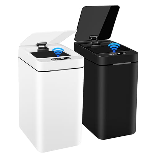 Mavista Sensor Mülleimer 12L 2er Set - Automatischer Abfalleimer für Küche, Bad & Büro | Hygienisch, geruchsdicht| Modernes Design