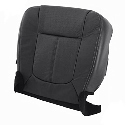 GXARTS Driver Side Bottom Replacement Leather Seat Cover Black Compatible with Ford F250 F350 2011 2012 2013 2014 2015 2016 Leather Replacement Seat Cover