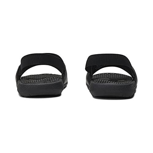 PUMA PUMA Cool Cat Backstrap Slide Sandal, Black White, 3 US Unisex Little Kid
