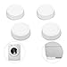 Relaxdays Set da 4 Gommini Antivibrazione Lavatrice & Asciugatrice, Piedini Antiscivolo, Universali, di 6,5 ca, Bianco, PVC, 4 pz
