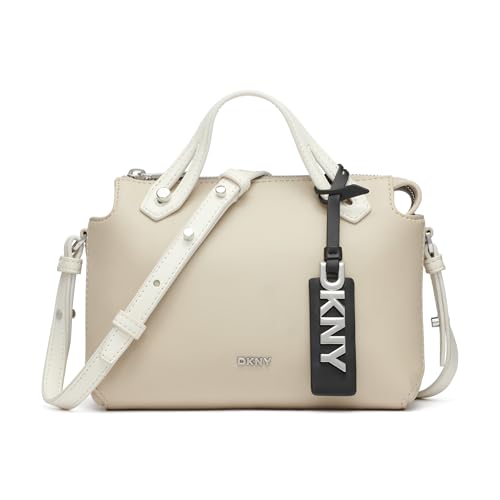 DKNY Womens Satchel Light Taupe Combo One Size