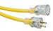 Southwire Extra Heavy Duty Extension Cord, 50Ft, 10 Gauge, 3 Conductor, High Visibility Outdoor Cord, Lighted End, Yellow, 2688SW0002