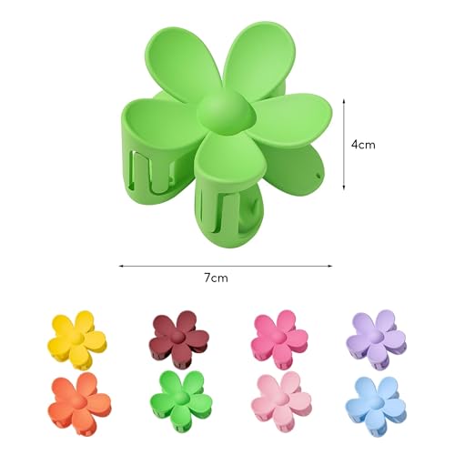 Flower Hair Claw Clips 8PCS - Image 2