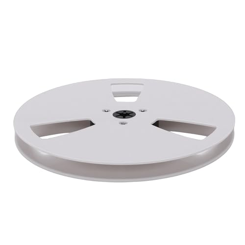 Generic Cinta de Sonido Carrete Vacío Solución de Reemplazo óptima para Carrete a ABS Grabadora de Cinta de a Vintage para Ingenieros de Sonido Profesionales 7 Pulgadas (WHITE)