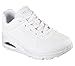Skechers Women's Uno-Stand on Air Sneaker,White/White, 8 Wide