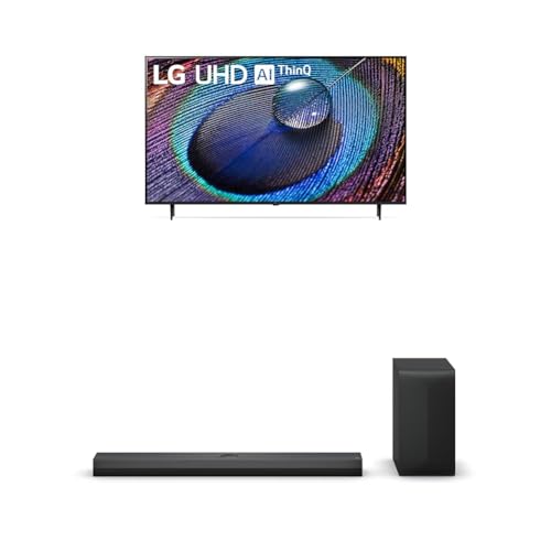Image of LG 75-Inch Class UR9000 Series Alexa Built-in 4K Smart TV (3840 x 2160),Bluetooth, Wi-Fi, USB, Ethernet, HDMI 60Hz Refresh Rate, AI-Powered 4K,Black, 3.1.1 ch. Sound Bar with Dolby Atmos