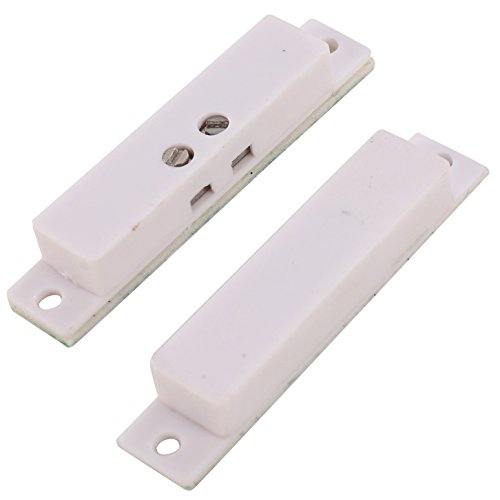 Image of UHPPOTE Wired Magnetic Contact Sensor Switch for Door Window Alarm (5 Pack) | Normal Closed, Screw Terminal, Surface Mount
