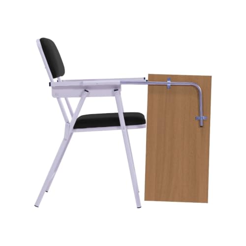 Image of Spacecrafts Folding Cushion Study Chair | Space Saving | Desk Chair | Powder Coated with Cushion | Chair with Writing Pad