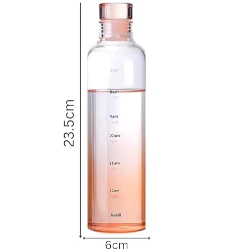 Image of PAJOMA Stylish Glass Water Bottle, Leakproof, Non Toxic, Reusable, Healthy Hydration Bottle, Ice Cube, Lightweight, Home, Office, Gym, Screw Lid, Sustainable (Available color) (Pack Of 2)