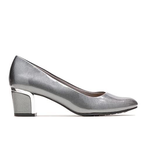 Soft Style womens Deanna Pump, Dark Pewter, 6.5 Wide US2