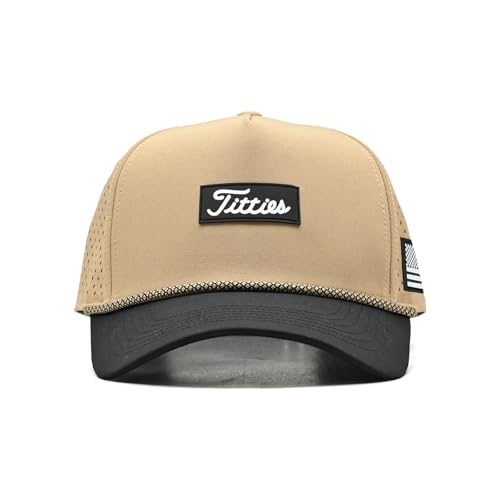 Image of Curves & Clubs Titties Golf Hat - Funny Golf Hat, Titties Hat - Funny American Hat - One-Size-Fits-All - Men's Gifts