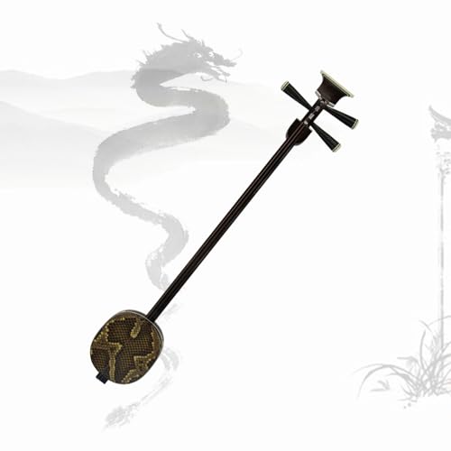 EnweMahi Traditional 3 Strings Chinese Sanxian, Wukong Game Shamisen Guitar, Chinese Shamisen Instrument, for Beginners, Performers Black S