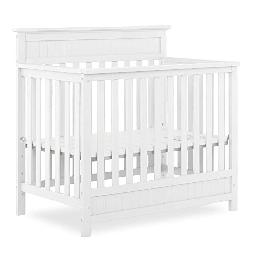 Image of Dream On Me Harbor 4-in-1 Convertible Mini Crib in White, Greenguard Gold Certified