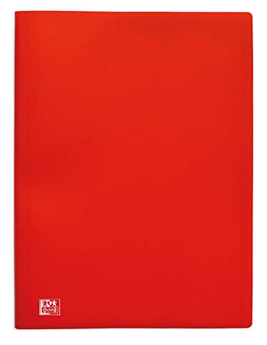 Elba – Carpeta de 30 fundas flexibles (60 fundas en polipropileno A4 rojo opaco
