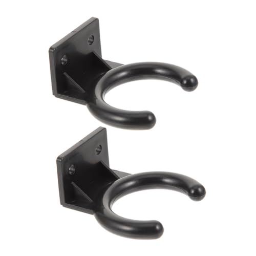 Toddmomy 2 Pack Microphone Hook Holder Wall Mount Diameter Sturdy Plastic for Recording Mic Storage