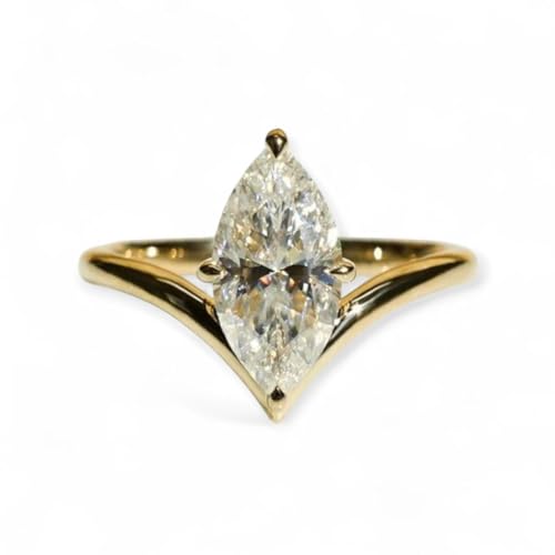 2.5 Ct Marquise Cut Simulated Diamond Engagement Ring, Diamond Wedding Rings, Women Promise Rings Solitaire Marquise, Luxury Jewelry, Ring for Her • SE131