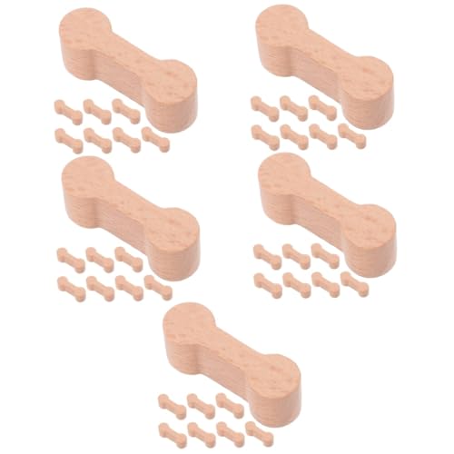 HEMOTON 5sets Train Track Connector for DIY Wooden Railway Track Connector Pieces Set 8pcs*5