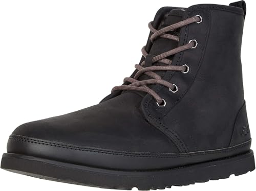 UGG Men's Harkley Waterproof Boot, Black Tnl, 6 M US