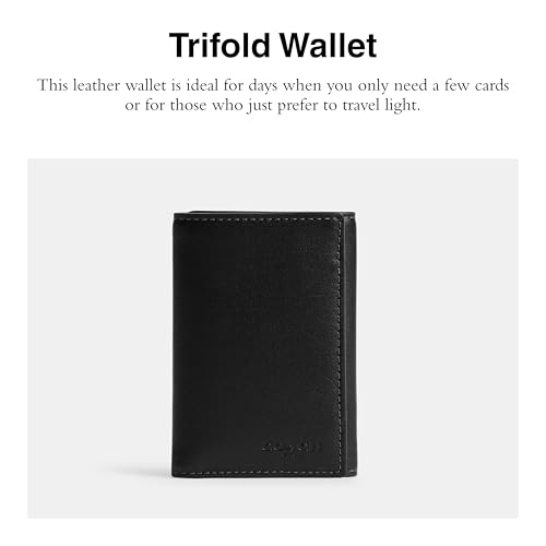 Image of Trifold Wallet in Natural Full-Grain Leather