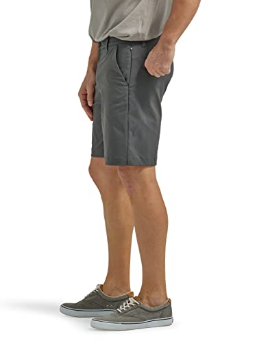 Lee Men's Extreme Motion Regular Fit Synthetic Flat Front Short Charcoal 29 - image 2