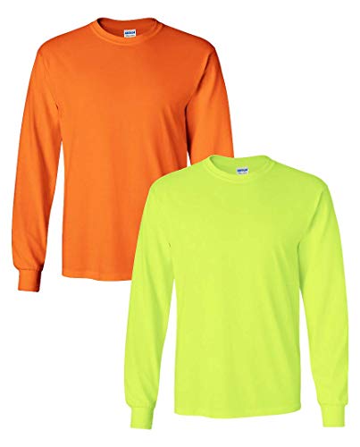 Gildan Lot de 2 t-shirts Ă manches longues en coton pour homme Style G2400 - - XX-Large