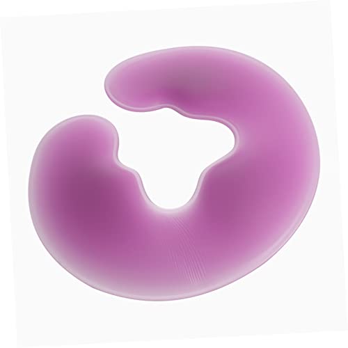 MUSISALY Skin Care Pillow u Shape Silicone Face Pillow for Face Down Reusable and Washable for Massage Salons Spas