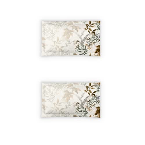 Image of DDECOR - Woodland 100% Cotton Double Bedsheet with 2 Pillow Covers, Brown