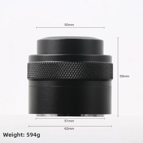 Prensador de café de 53 mm ergonómico para mango de extracción de espresso 6