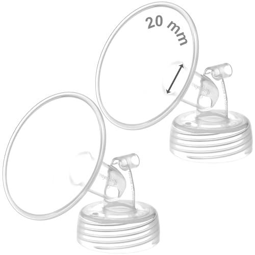 Image of Maymom Wide Neck Pump Part for Spectra S1/S2 Pumps; Incl Wide Mouth Flange; Not Original Spectra Flange; Replaces Spectra Shield (20 mm Two Flanges)