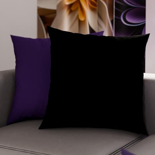 PETTI Artigiani Italiani - 1 Paar Kissenbezüge 35 x 35 cm aus Mikrofaser, Dekokissen für Schlafzimmer, Sofa, Set mit 2 Kissenbezügen,...