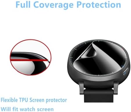 Screen Protector Compatible for TUUCHELEX Smart Watch 1.28" (6 Pack) Compatible for OYV TGW008 Fitness Tracker Clear TPU Soft Film