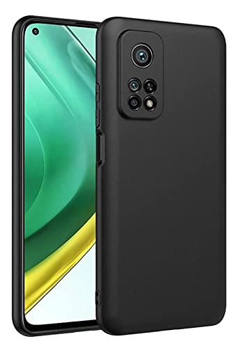 Image of Mobile Back Cover Case for Xiaomi Mi 10T / Mi 10T Pro (Silicone Case|CameraProtection|Black SC1510)