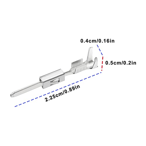 The Lord of the Tools 30PCS Mini ISO Contacts Micro Timer Crimps Male Pins Connector Plug Socket Pin Adapter Applicable Cable Cross-section 0.50mm² - Image 3