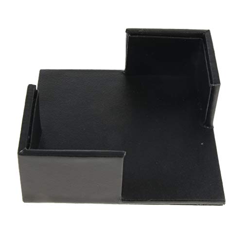 Jogo americano quadrado de couro de luxo da Almencla, 6 peças, com organizador